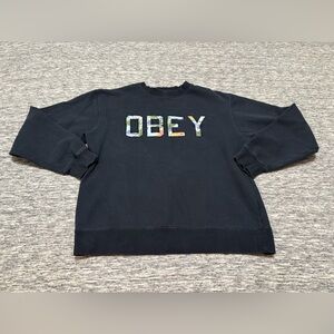 Obey Men's Crewneck Sweater Small